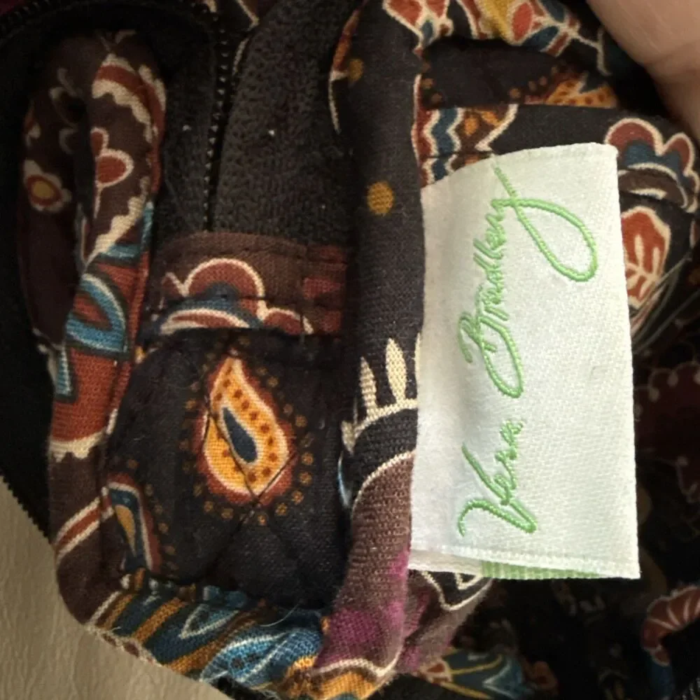 Vera Bradley Amy Kensington Bag Zip 2007 Clip To Your Travel Bag Excellent Co - Picture 5 of 6